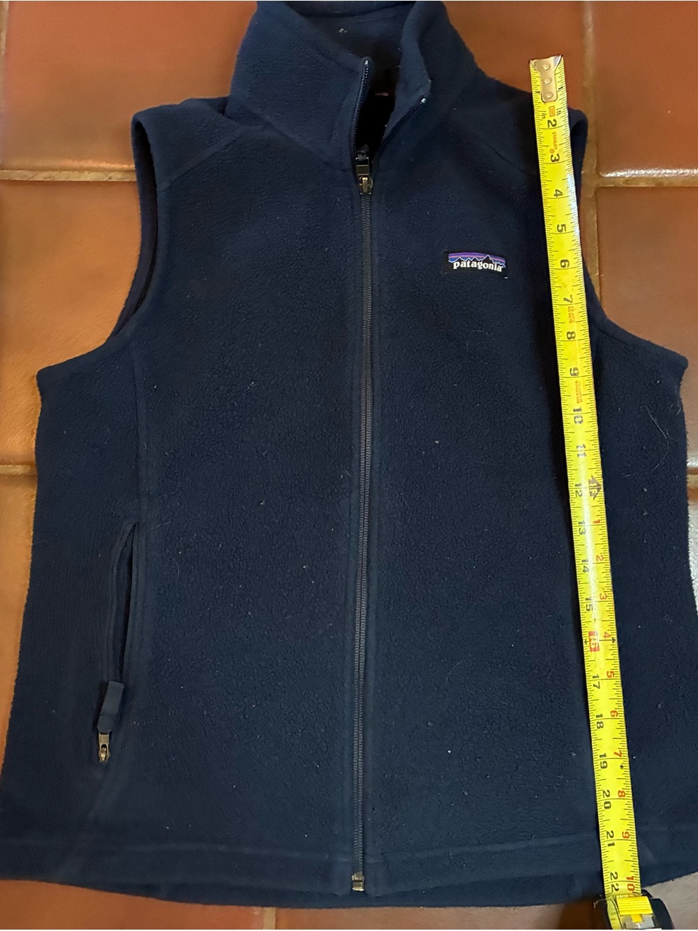 Patagonia Vest Men SMALL Blue Fleece Full Zip Jacket Casual Synchilla Y2K VTG - Picture 4 of 7